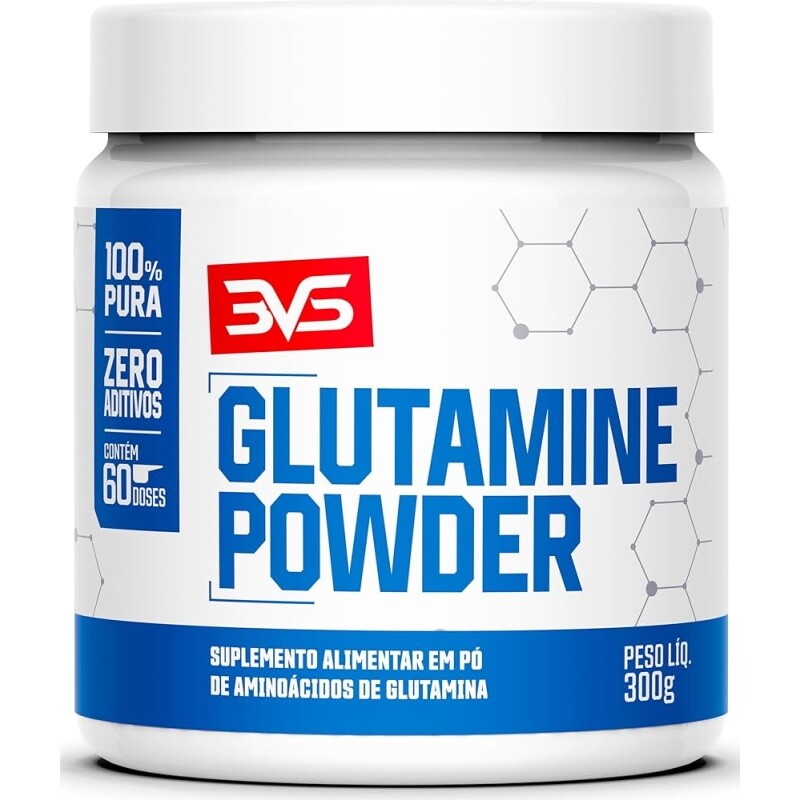 3VS Nutrition Glutamine Powder 300g 100% Pura