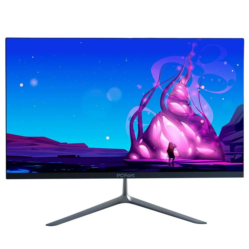 Monitor Gamer Concórdia PCFort 23.8, 165Hz, Full HD, 1ms, DisplayPort e HDMI, FreeSync, Preto e Prata - H238F165