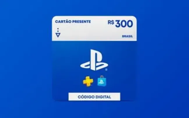 R$300 PlayStation Store - Cartão Presente Digital