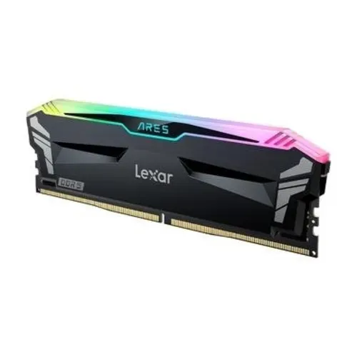 Memória RAM Lexar RGB, 32GB (2x16GB), 6400MHz, DDR5, CL32, U-DIMM - LD5EU016G-R6400GDLA