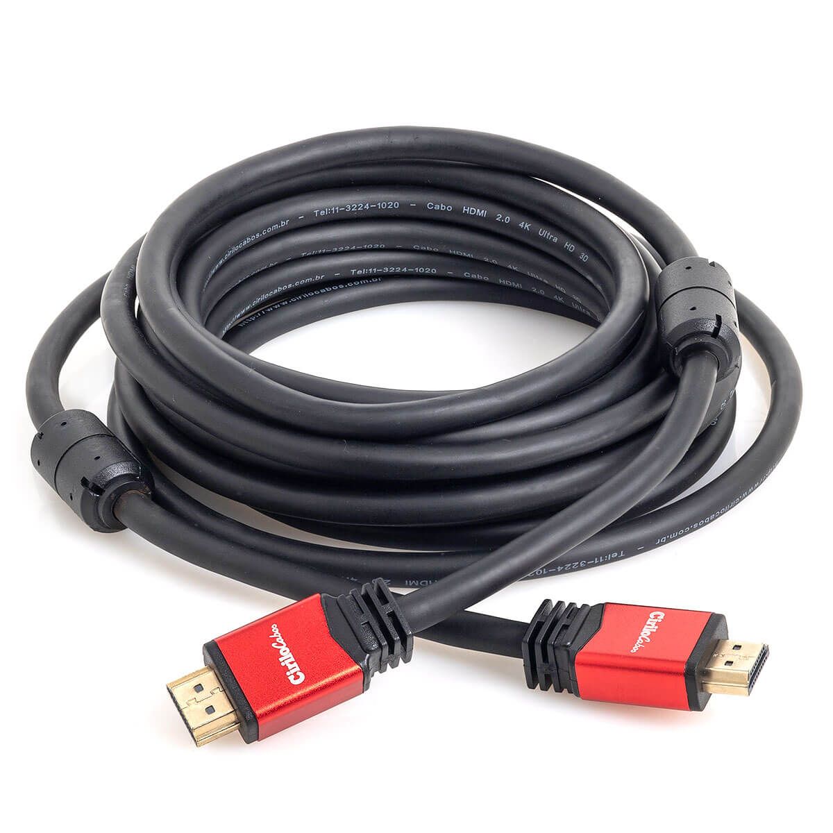 Cabo HDMI 2.0 19 Pinos 4K Ultra HD 3D - 5m