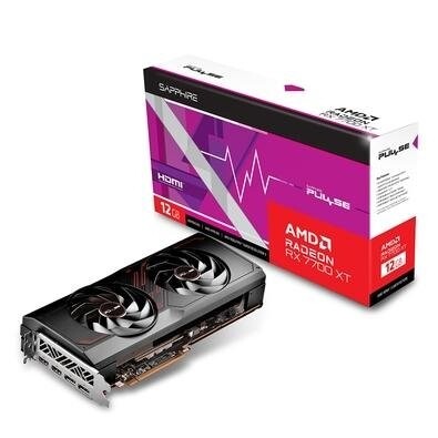 Placa de Vídeo RX 7700 XT GAMING Sapphire PULSE AMD RADEON 12GB GDDR6 DUAL HDMI - 11335-04-20G