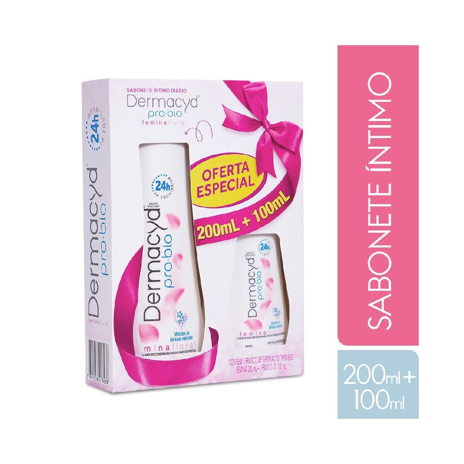 Kit Sabonete Liquido Dermacyd Femina 200ml + 100ml Oferta Especial