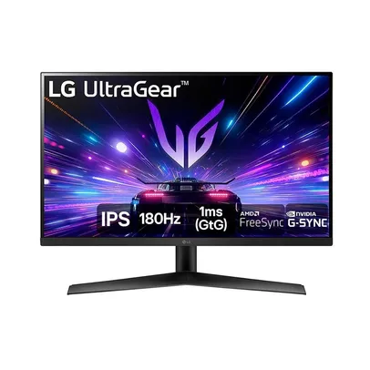 [APP] Monitor Gamer LG UltraGear 27 IPS Full HD, 180Hz, 1ms, DisplayPort e HDMI, G-Sync, FreeSync, HDR10, sRGB 99%, Preto - 27GS60F-B