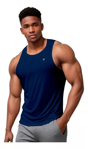 Regata Dry Fit Lisa Camiseta Masculina Academia Treino Voker