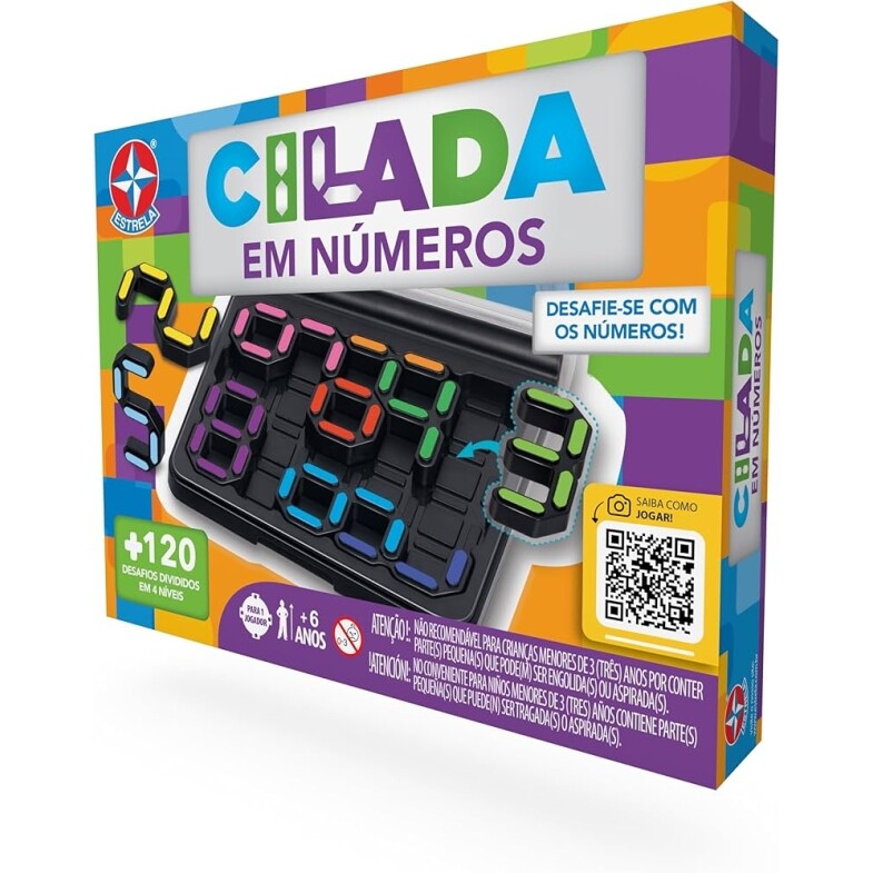 Jogo de Tabuleiro Cilada Números - Brinquedos Estrela