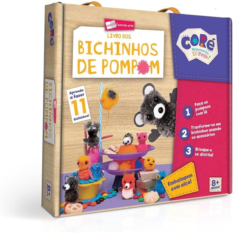 Livro dos Bichinhos de Pompom Coleção Fazendo Arte - Toyster Brinquedos