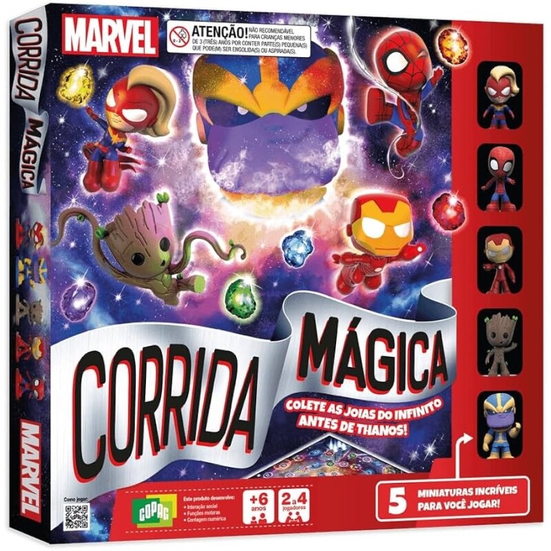 Jogo de Tabuleiro Corrida Mágica Marvel - Copag