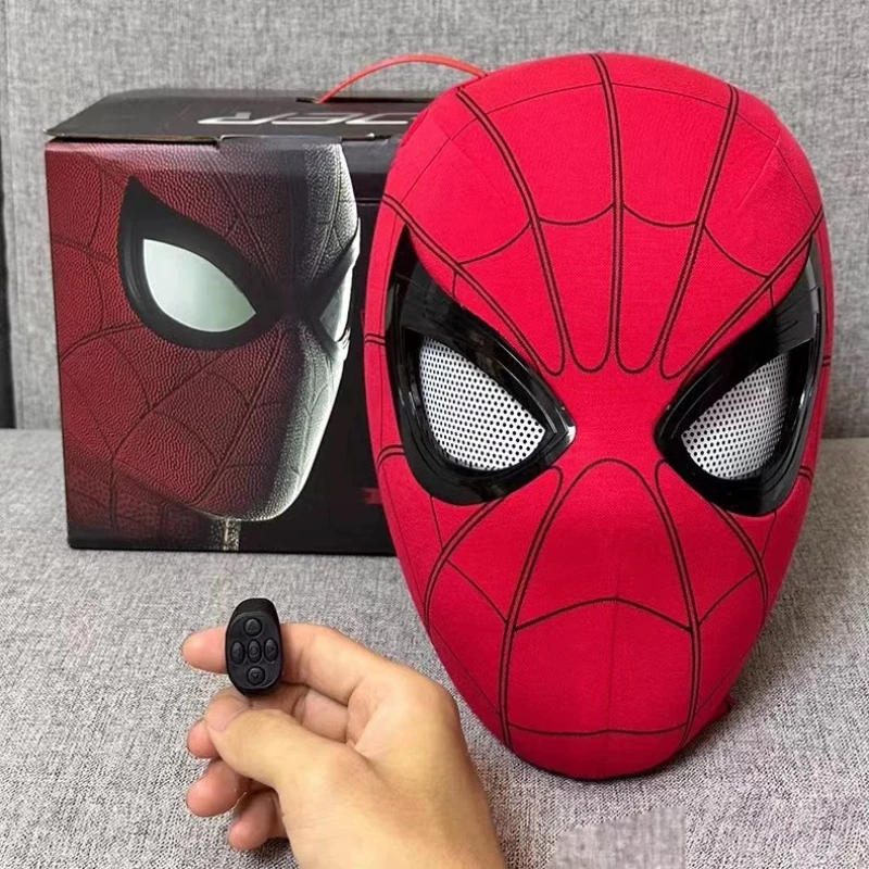 Máscara Cosplay de Brinquedo Homem Aranha com Movimento dos Olhos