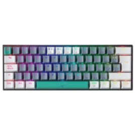 Teclado Mecânico Gamer Machenike K500-B61 RGB Switch Huano Brown Cinza - MAC-K500-B61GBR-WW