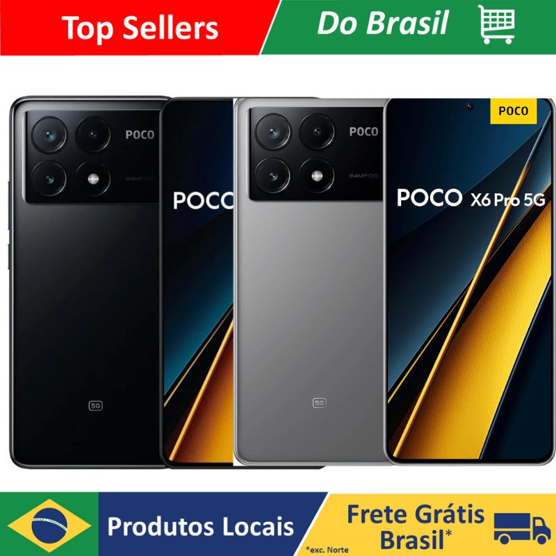 Smartphone Xiaomi Poco X6 PRO 5G 256GB 8GB - Versão Global