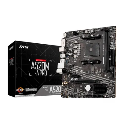 [APP]Placa Mãe MSI A520M-A PRO, AMD AM4, mATX, DDR4