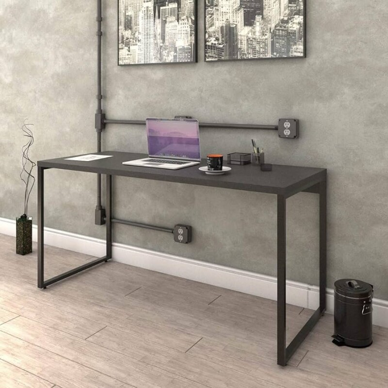 Mesa Escrivaninha Industrial Trevalla Kuadra 150cm - ME150-E10