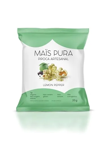 Mais Pura Pipoca Sabor Lemon Pepper 20G