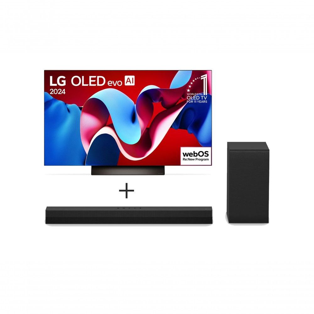 Combo Smart TV LG OLED evo AI C4 4K 65" 2024 + Soundbar LG S40T