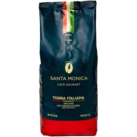 Café Gourmet em Grãos Torra Italiana 1kg - Santa Mônica