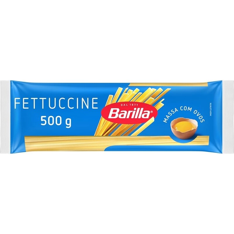 6 Unidades Macarrão com Ovos Barilla Fettuccine 500g