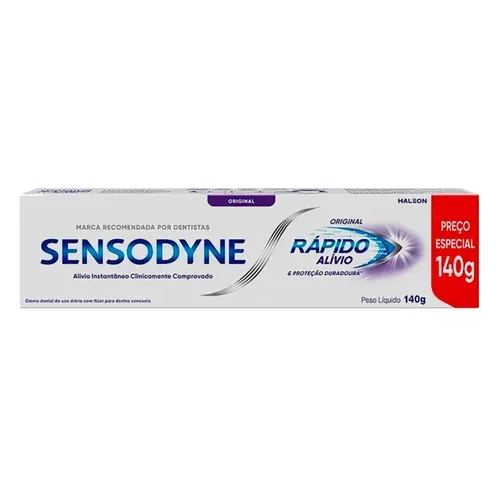 [LEVE 3, PAGUE 2 / A unidade sai por R$ 12,60] Creme Dental SENSODYNE Rápido Alívio "140g"