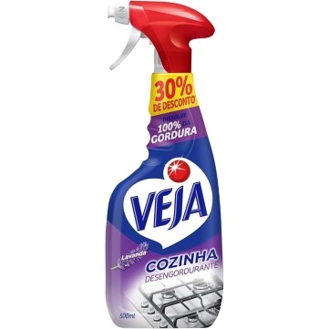 10 Unidades Limpador Veja Spray Gold Cozinha Desengordurante Lavanda 500ml