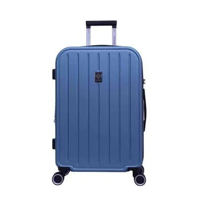 [ PRIME] Mala de Viagem Santino Grande de Despacho 30 kg Rígida ABS com 4 rodas duplas 360º e trava de segredo numérico TSA, Azul CllaroASDV222G12