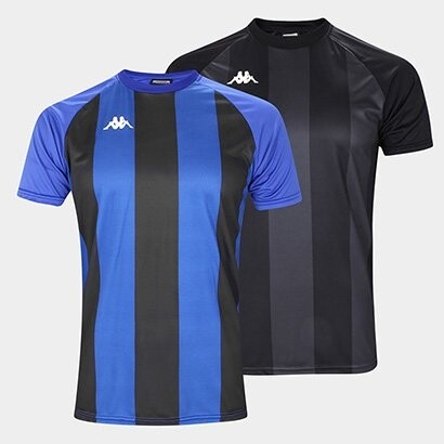 Kit Camisas Kappa Fardamento Verticale 2 Peças - Masculino