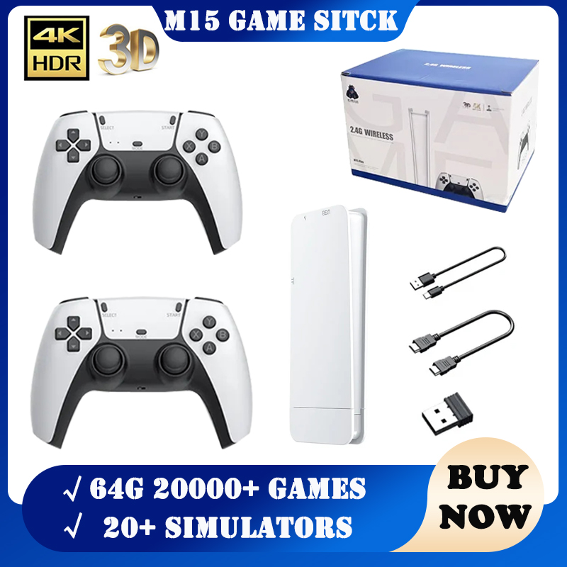 [Taxa Inclusa] Game Stick Retrô M15 64GB, 20.000 Jogos