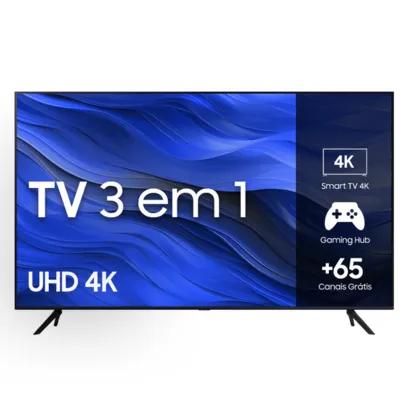 [App Members] Samsung Smart TV 58" UHD 4K 58CU7700 2023, Processador Crystal 4K, Gaming Hub, Visual Livre de Cabos, Tela sem limites,