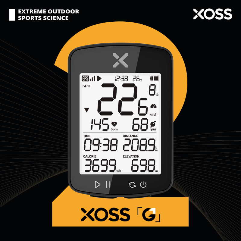 [ APP | Taxa Inclusa | G PAY | MOEDAS R$ 99 ] Ciclocomputador para Ciclismo Com GPS XOSS-G2 Plus