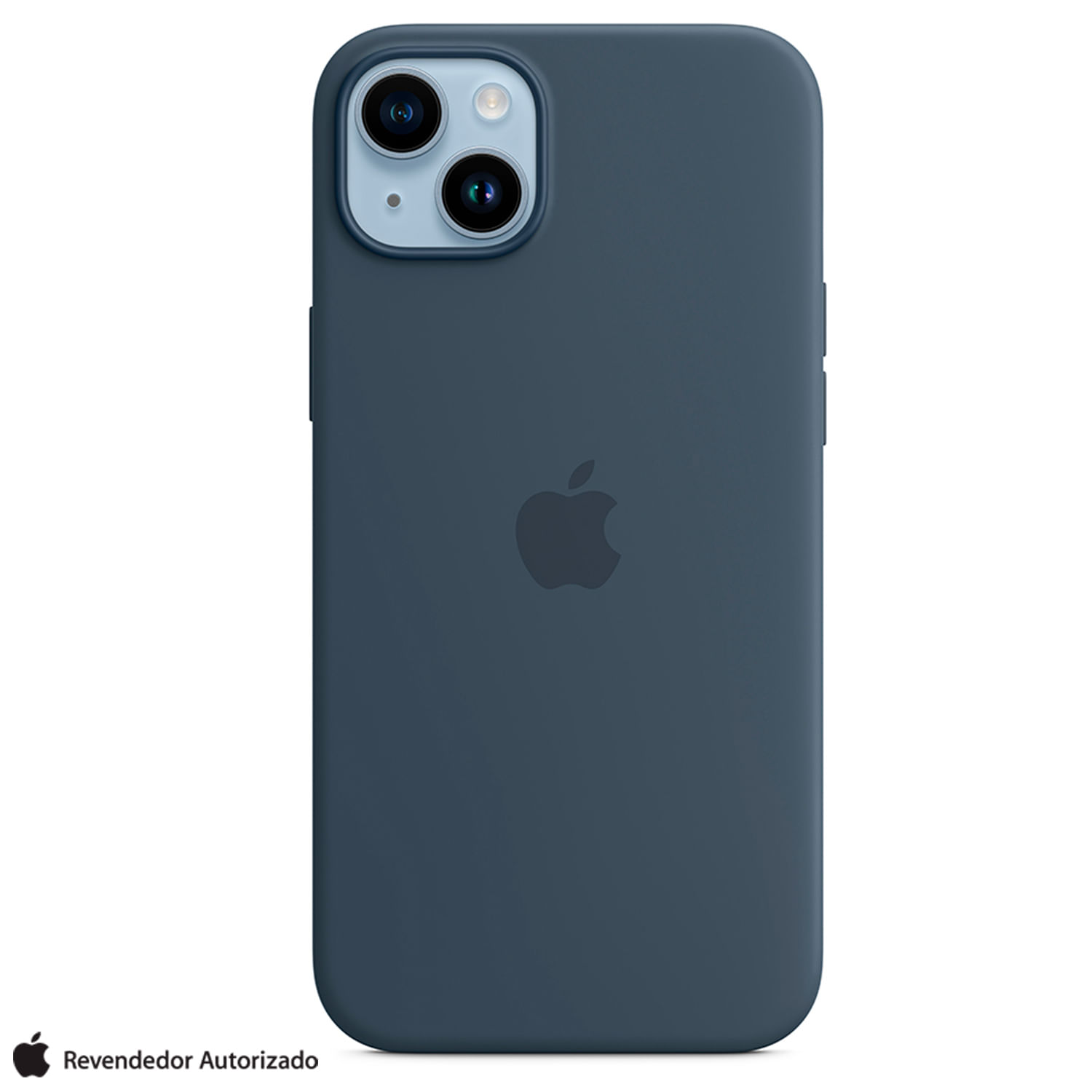 Apple Capa Silicone Ofical para iPhone 14 Plus com MagSafe, Azul Tempestade