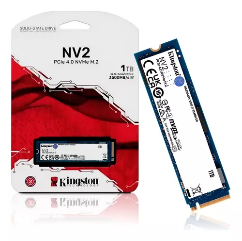 SSD Nvme Kingston NV2 3500MB/s 1TB PCle 4.0 NVMe M.2 #Mercadolivre 🇧🇷