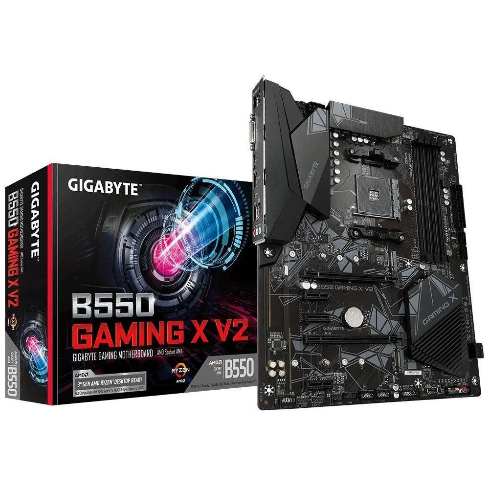 Placa Mãe Gigabyte para AMD AM4 B550 Gaming X V2 4xDDR4 ATX 1.0