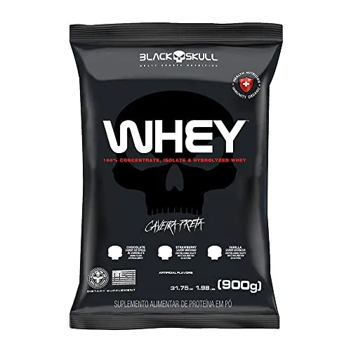 Refil Whey Chocolate 900G, Black Skull