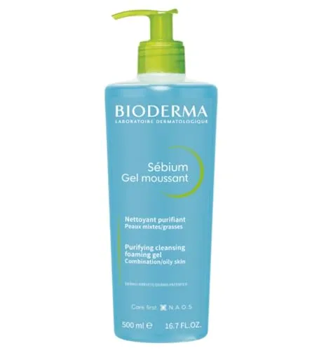 Bioderma Sébium Gel Moussant - Gel De Limpeza Purificante Antioleosidade 500 Ml