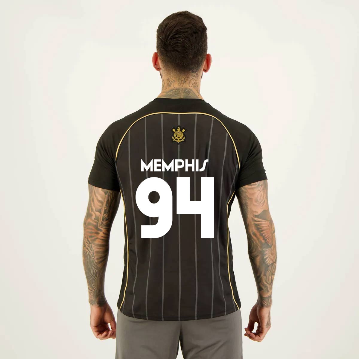 Camisa Corinthians Stripes Memphis 94 Preta