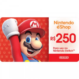 Giftcard Nintendo Cash R$250