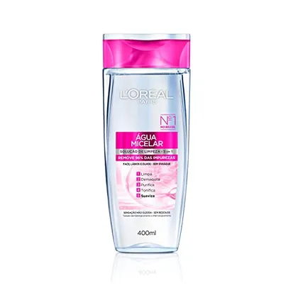 [R$17,20 REC / +POR-] Água Micelar L'Oréal Paris Solução de Limpeza 5 em 1, 400ml