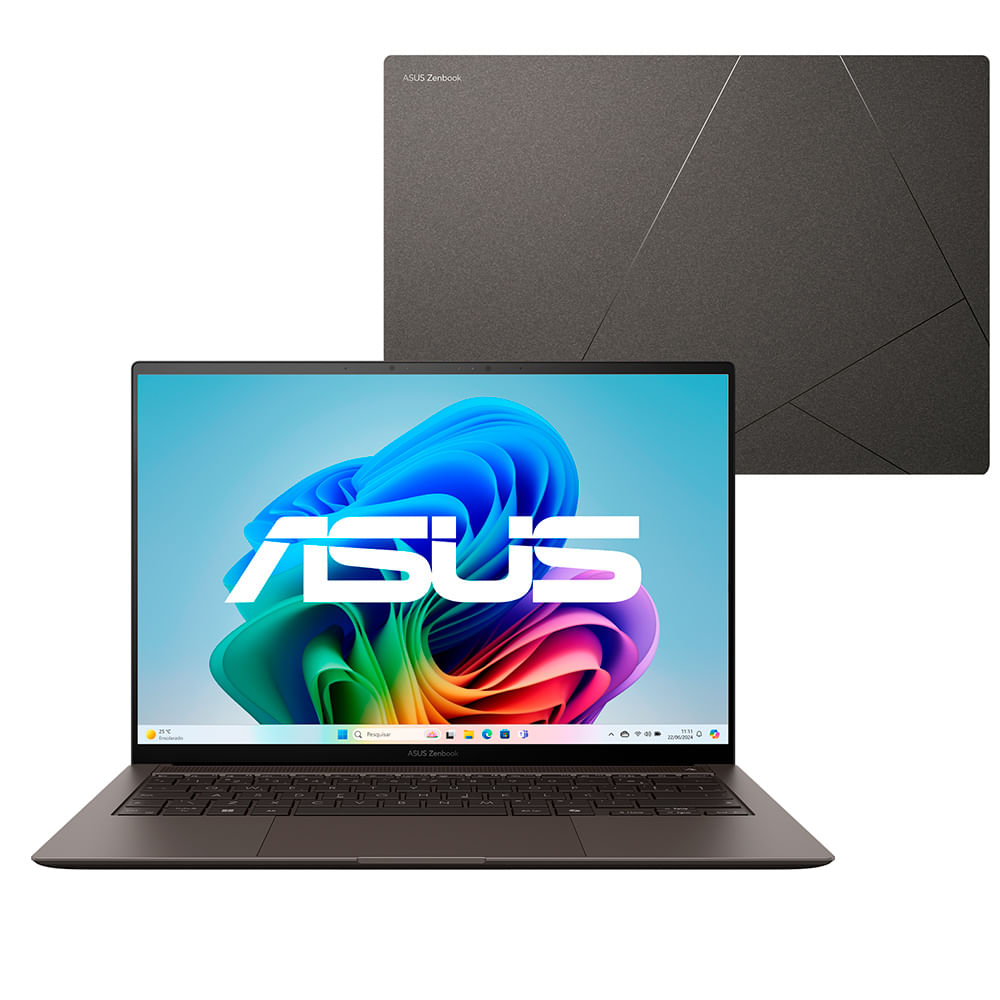 Notebook Asus Zenbook S 14, Core Ultra 7 258 V, 32GB, 1000 GB, W11 Home, Tela 14&quot; OLED - UX5406SA-PZ172W