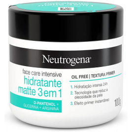 Hidratante Facial Neutrogena Face Care Intensive Matte 3 em 1 - 100g