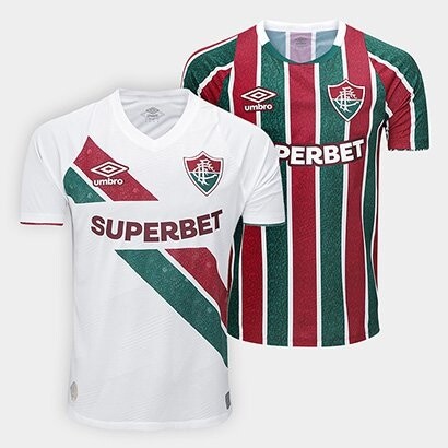 Kit Camisa Fluminense 24/25 s/n° Torcedor I e II Umbro - Masculina