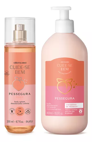 Kit Cuide-se Bem Pessegura: Body Splash 200ml + Loção 400ml