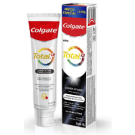 Pasta de dente Colgate Total 12 Carvão Ativado 140g