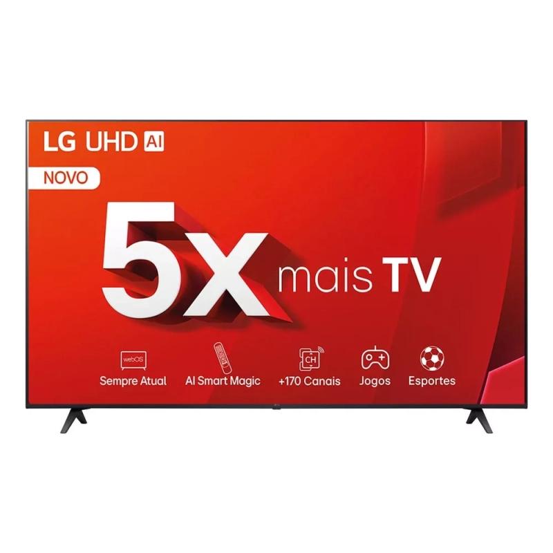 Smart TV 4K 50" LG UHD 50UT8050 Processador 5 Ger7 webOS 24 Bivolt Controle Smart Magic