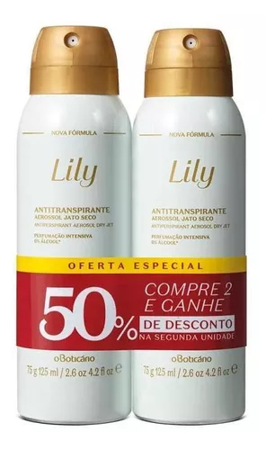 Kit Desodorante Antitranspirante Lily (2 Unidades) O Boticário