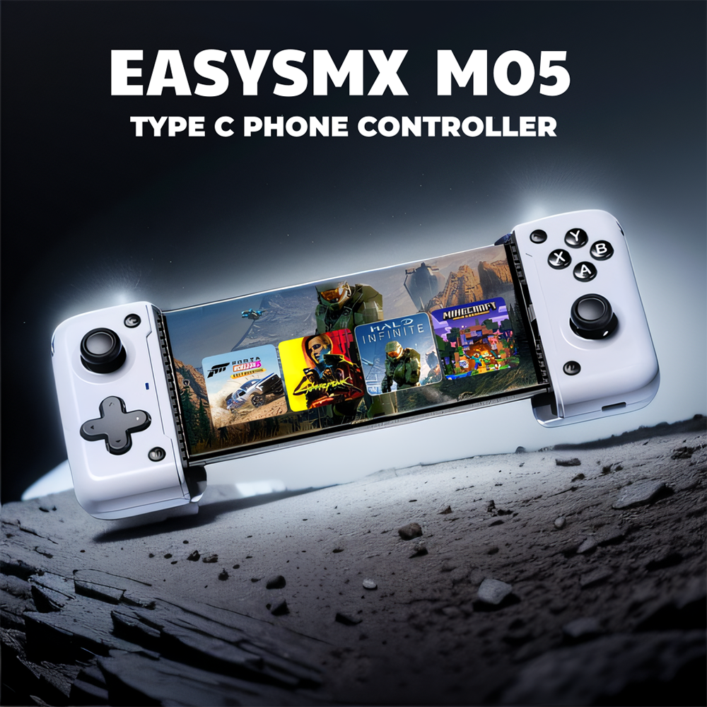 (Moedas) Controle Para Celular EasySMX M05 Type C e Hall Effect