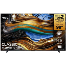 Smart TV TCL 98'' LED UHD 4K Google TV Dolby Vision IQ Preto 98P755