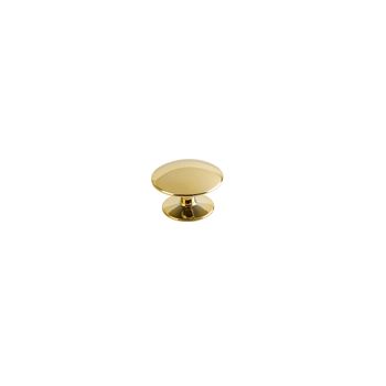 Puxador Botão ZM5000 28mm Dourado Zamac Criativa