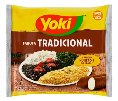 [Regional/Levando 2] Farofa de Mandioca Tradicional Yoki 400g