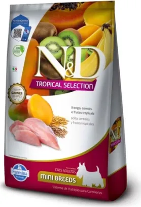 Ração N&D Tropical Selection Para Cães Adultos Porte Pequeno Sabor Frango - 12kg