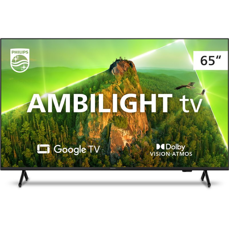 Smart Tv Philips 65" Ambilight Led 4k Uhd Google Tv 65pug7908/78