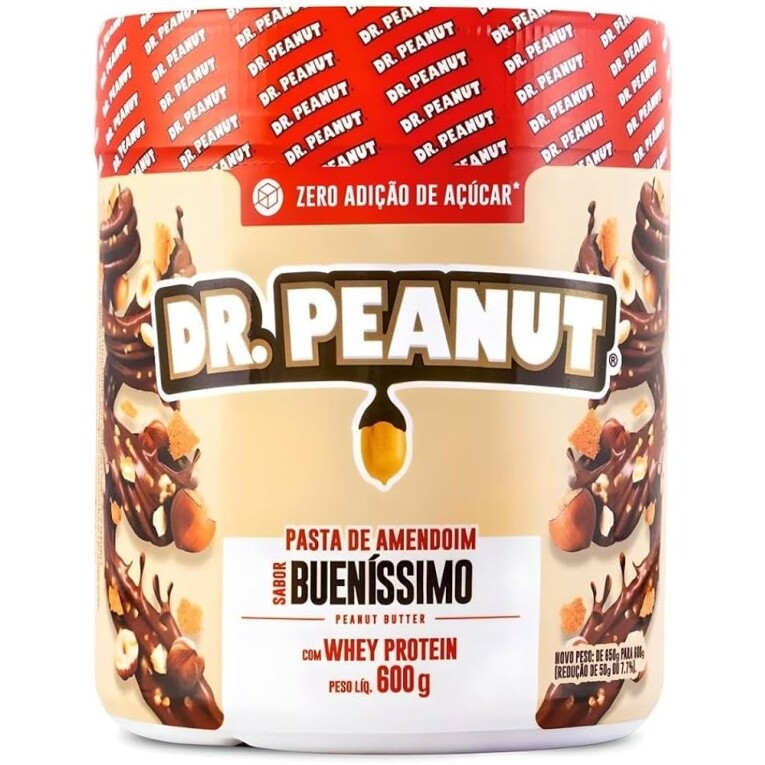 Pasta de Amendoim DR Peanut Bueníssimo 600G - Com Whey Protein